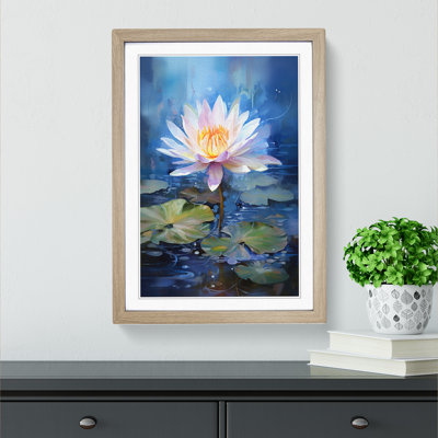 Water Lily Gestural - Framed Print