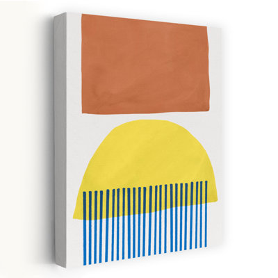 Mullholland Drive III Abstract Bold Geometric Art