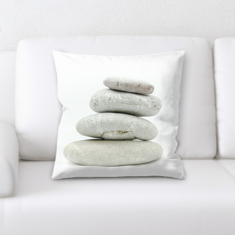 Coussin décoratif pierres