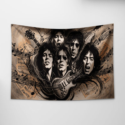 Tapisserie murale «Music Rock and Roll»