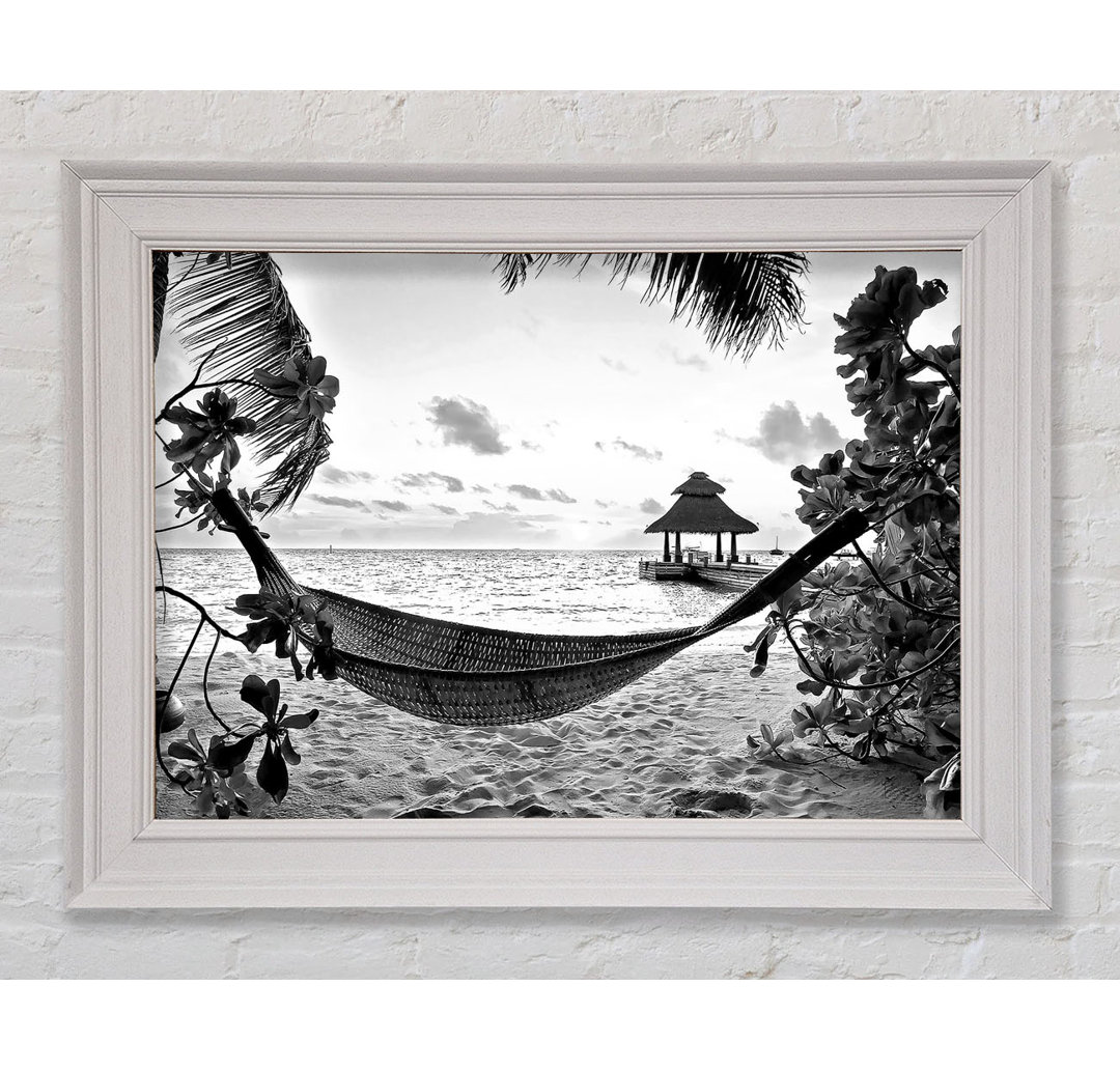 Gerahmtes Leinwandbild Tropical Paradise For Lovers