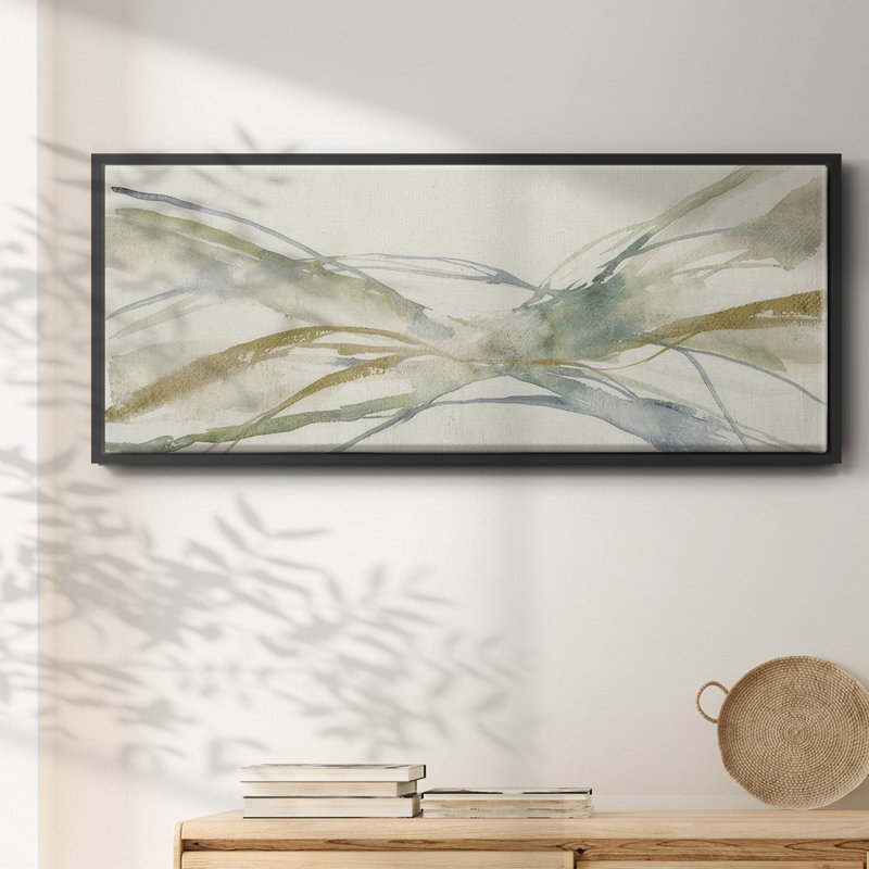 Watercolor Waves II - toile encadrée, H 8 po x l 20 po