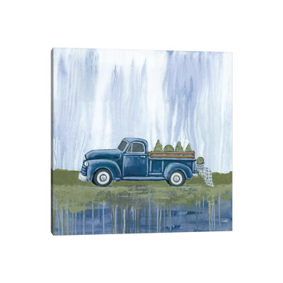 «Blue Garden Truck» par - Toile tendue