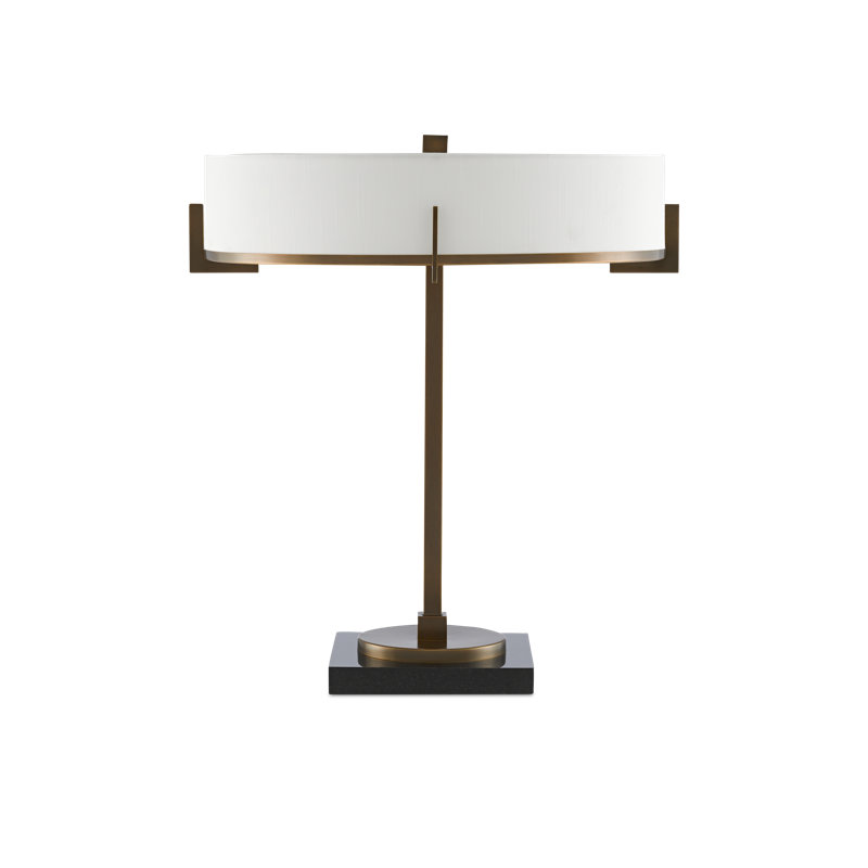 Lampe de table 21,5 po laiton antique/noir Jacobi