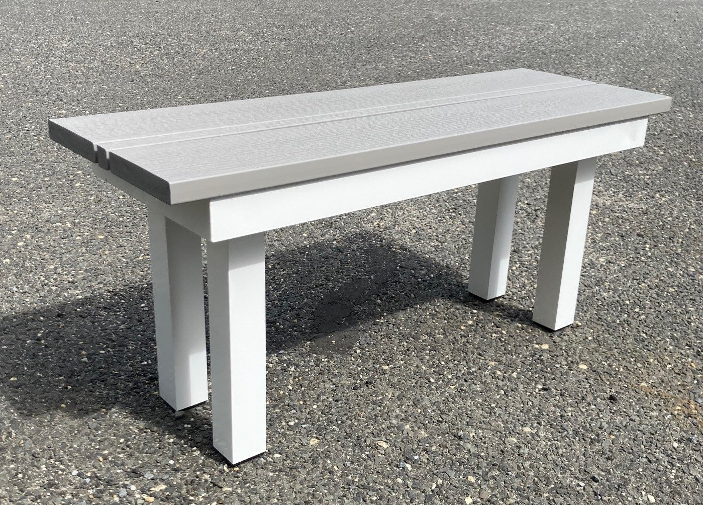 36 Outdoor Shower Bench Gray