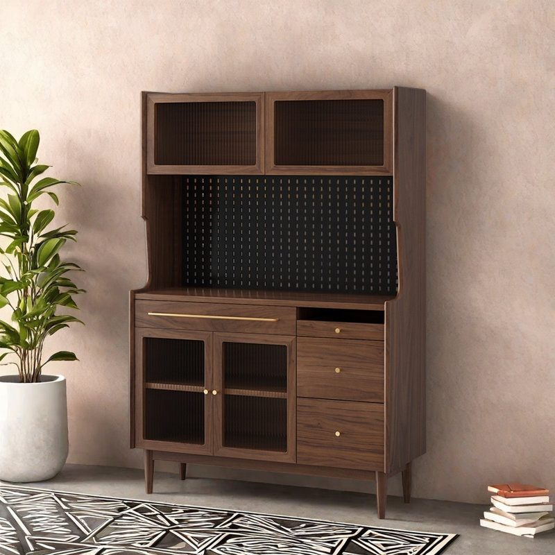 Multi-Functional Sideboard, 68.9" H x 39.37" W x 17.72" D, Walnut