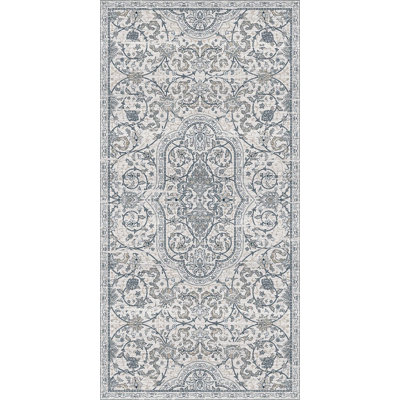 Hamsa White Easy to Clean Kitchen Mat