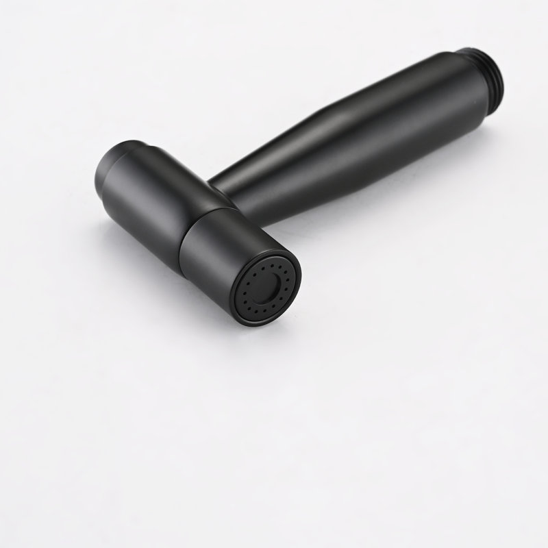 Robinet de cuisine à pont à deux poignées avec douchette latérale en noir mat, acier inoxydable, bec rotatif à 360 °, à décoloration, douchette à débit de 1,2 gallon par minute, acier 304, corrosion pivotante,