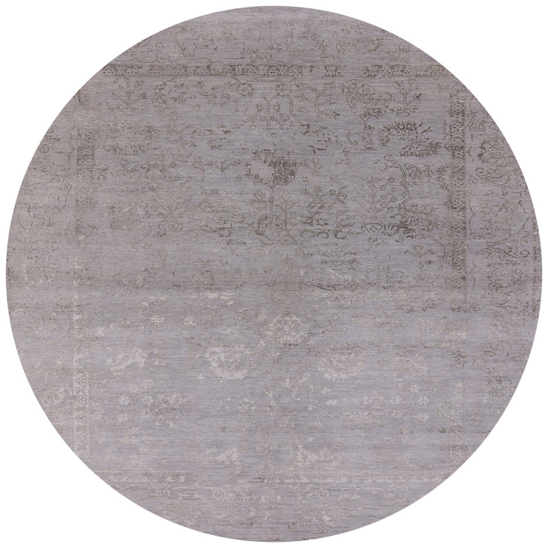 Tapis oriental gris Kirsten, Rond 8 pi