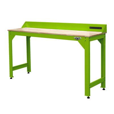 72'' W Solid Wood Top Height-Adjustable Workbench