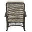 Chaise berçante en crème et noir
