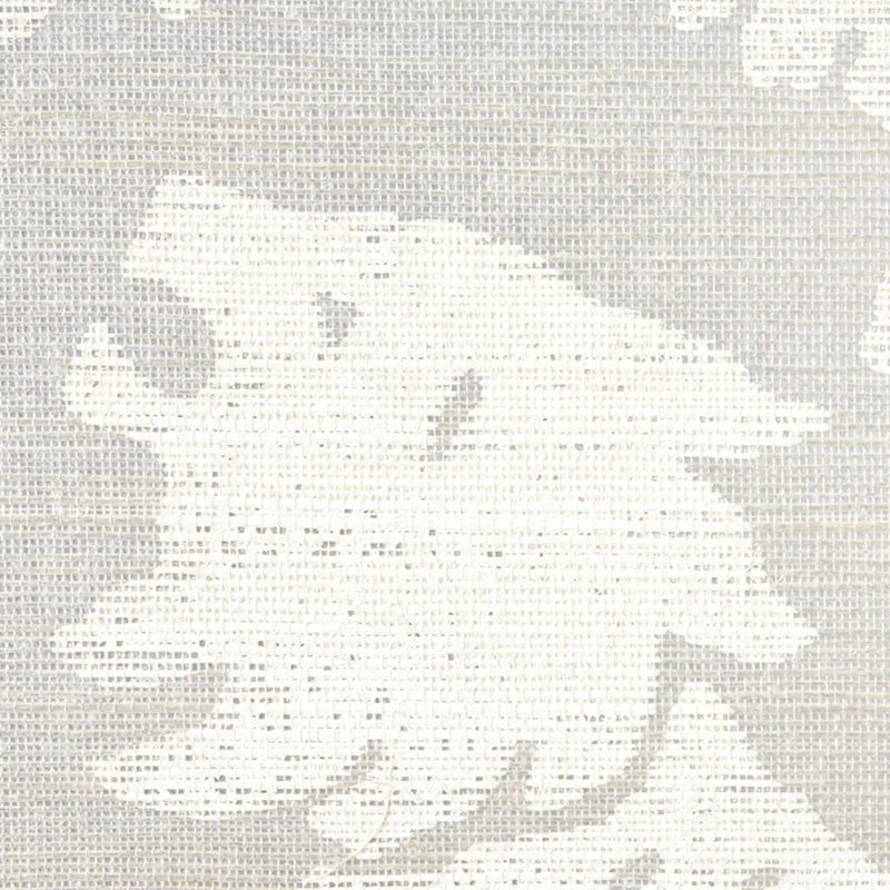 Regalia Sisal Wallpaper, Ivory On Silver