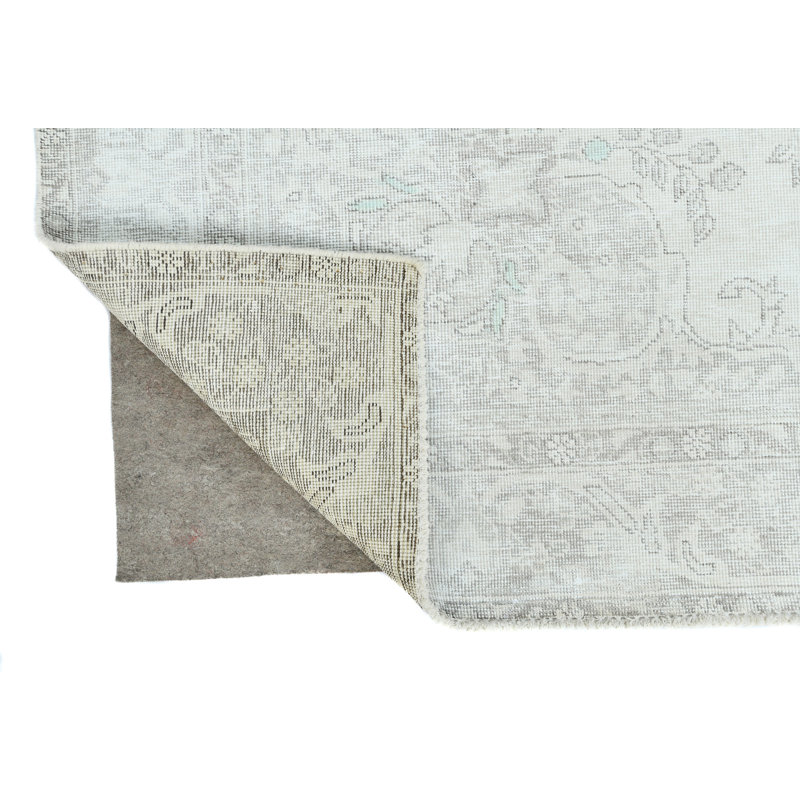Tapis oriental délavé à la main à motif floral antique classique 6 pi 5 po x 9 pi 4 po Diontre