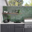 Splash™ Moss 12" x 13" Glass Brick Joint Mosaic Tile