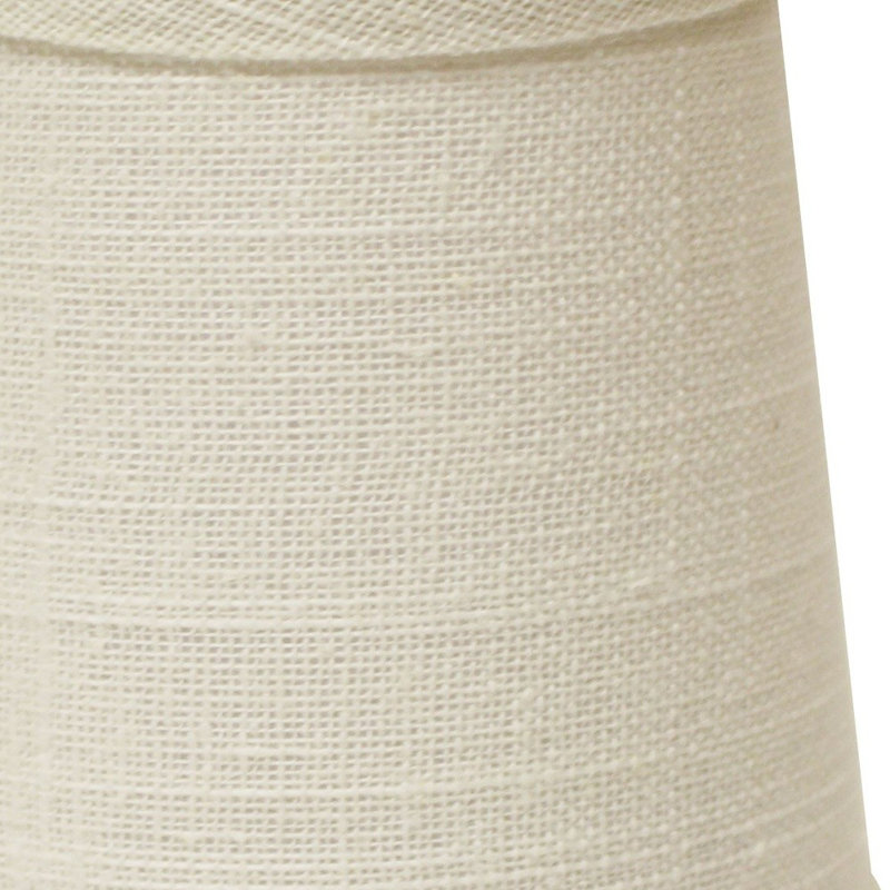 Ensemble de 6 abat-jour lustre en lin, H 4 po x l 4 po x P 4 po, Blanc cassé