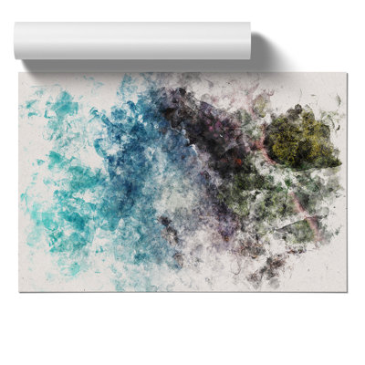 Ko Lan in Thailand Watercolour - Frameless Print