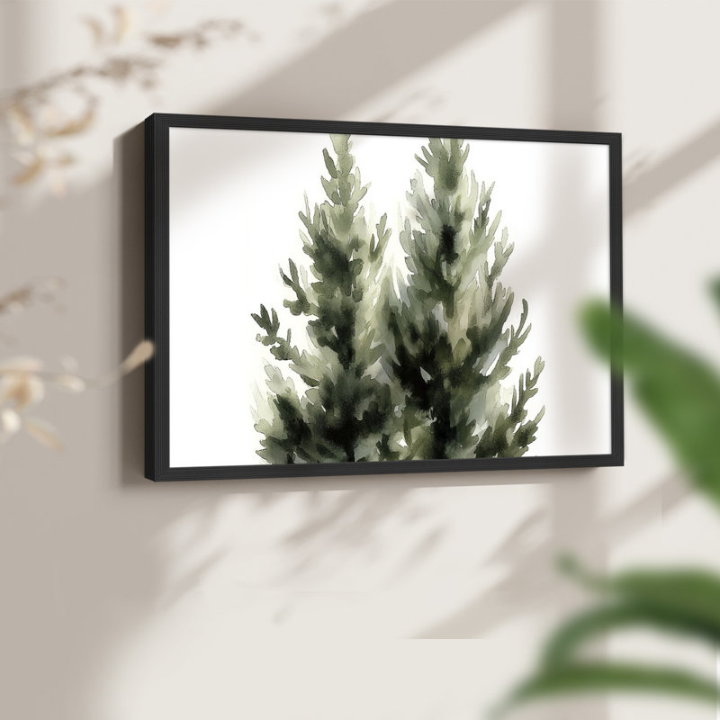 Art de Noël - XXV - reproduction encadrée - réarmable, H 8 po x l 10 po, Black