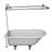 60'' x 30'' Freestanding Soaking Cast Iron Bathtub with Faucet-72468789
