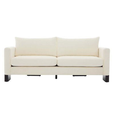 Modern 3-Seater Sofa with Rubberwood Legs, Spacious Seating, and Elegant Design for Living Rooms or Offices