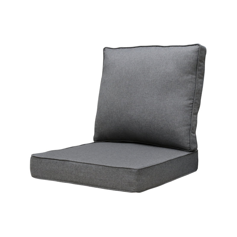 Coussin de siège / dossier d'extérieur 4 po, Dark Gray