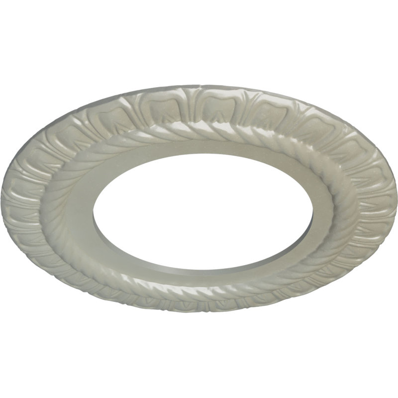 Médaillon de plafond Endurathane Claremont, DE 10 5/8 po x P 5 3/4 po x P 1/2 po (convient aux auvents jusqu'à 7 po), fini cuivre peint à la main