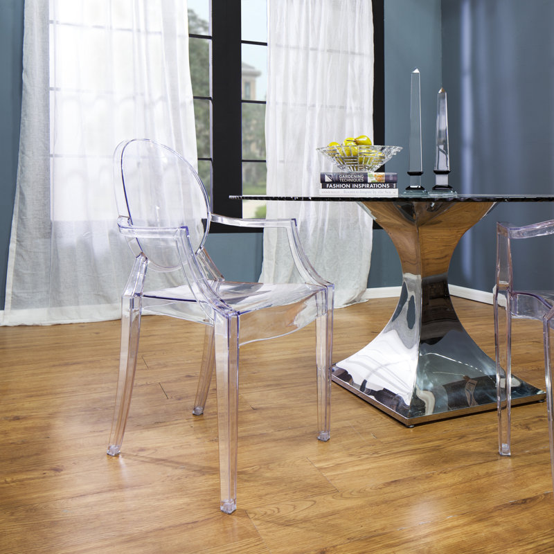 Chaise avec accoudoirs Anaissa King Louis, Transparent