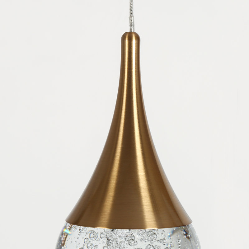 Chantae 3 - Light Brass LED Pendant