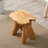 Tabouret de coiffeuse en bois massif Minnick