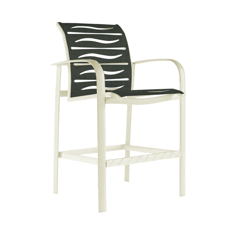 Tabouret de bar 28 po Laguna, Neige, Coquille