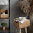 Handwoven Wicker Storage Basket with Flip-Open Lid, Large Basket for Bathroom, Living Room, Nursery, Water Hyacinth-1695186348