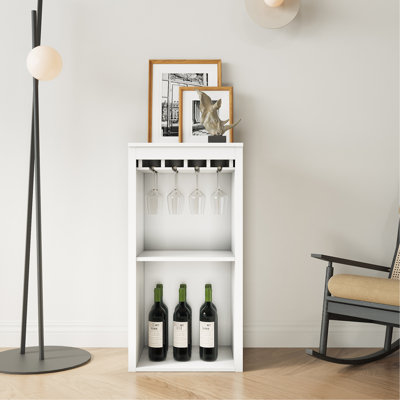 Armoire à vin blanc avec tablettes de rangement pour bureau modulaire de décoration de couloir - magasin et décoration