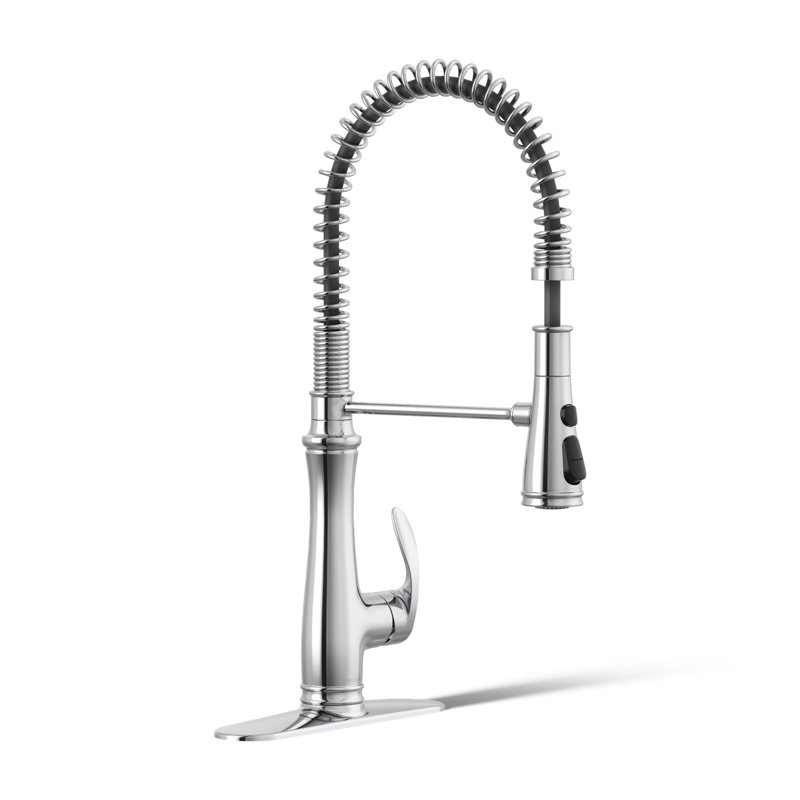 Bellera® Pull Down Single Handle Kitchen Faucet, Polished Chrome