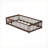 Twin Size Rubber Wood Platform Floor Bed with Guardrails &amp; Door, No Box Spring Needed, Espresso for Compact Spaces-401351754-401351759