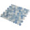 11.5" x 10.8" Apollo Tile White and Sky Blue Hexagon Mosaic Backsplash Tile - 10.8" x 11.5" sheet for Kitchen, Bathroom, Flooring (10-Pack)