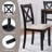 6 Piece Dining Table Set (Beige,Black,Oak)