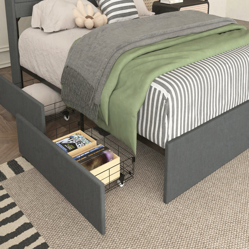 Colina Full Upholstered Platform Bed, Full