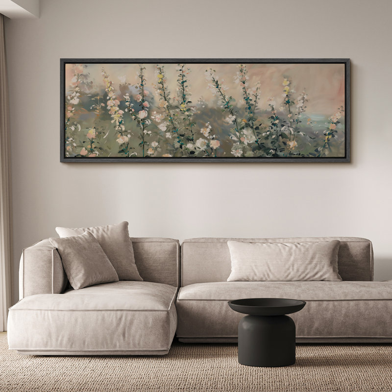 «Rustic Wildflowers», art mural de salon, impression numérique sur toile giclée sur toile, H 20 po x l 60 po
