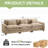 Adonia 120“ Comfy Cloud Couch Large Sofa For Living Room Bedroom-616769524