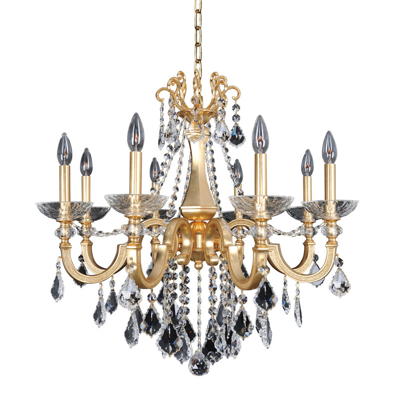 Lustre en or français 24 carats / transparent Barret 8 LT Allegri, Firenze clair