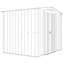 Globel 8 X 6 Apex Grey Metal Shed-120901574