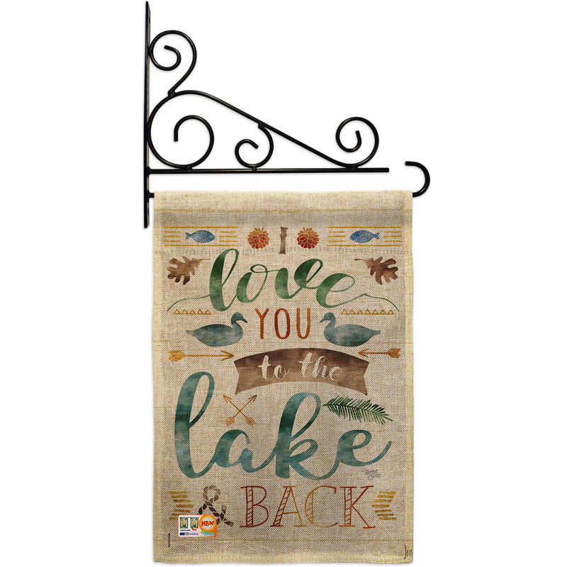Double Sided 18.5'' H x 13'' W Burlap Garden Flag