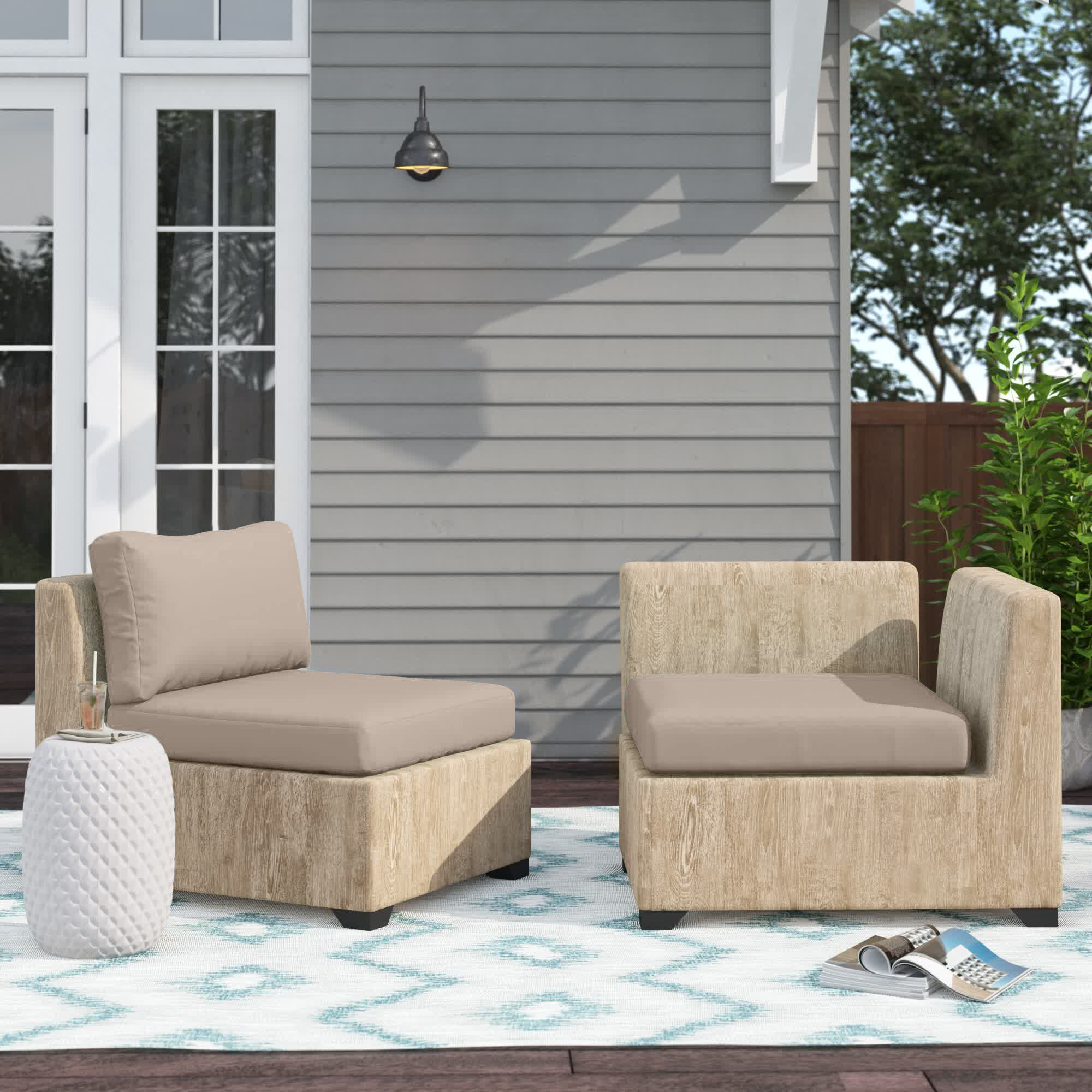 6 piece outdoor online cushion set