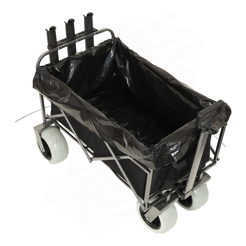 Chariot tout-terrain polyvalent avec porte-tringle et sac multiusage