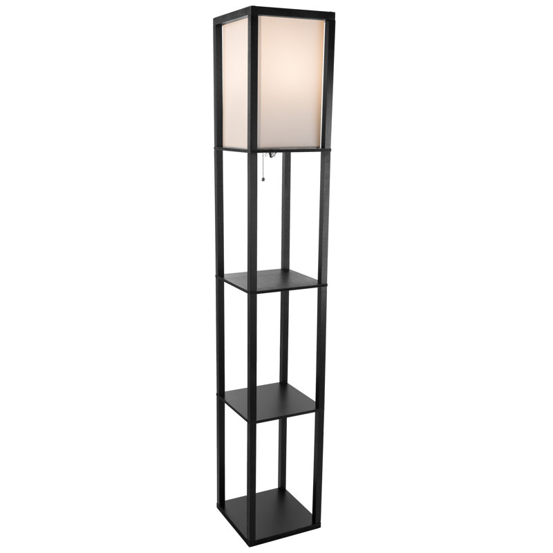 Edmundson 62.75" Column Floor Lamp, Black