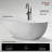 MonBlari 59" X 29" Solid Surface Freestanding Soaking Bathtub with Overflow and Pop-up Drain For Bathroom-120904037