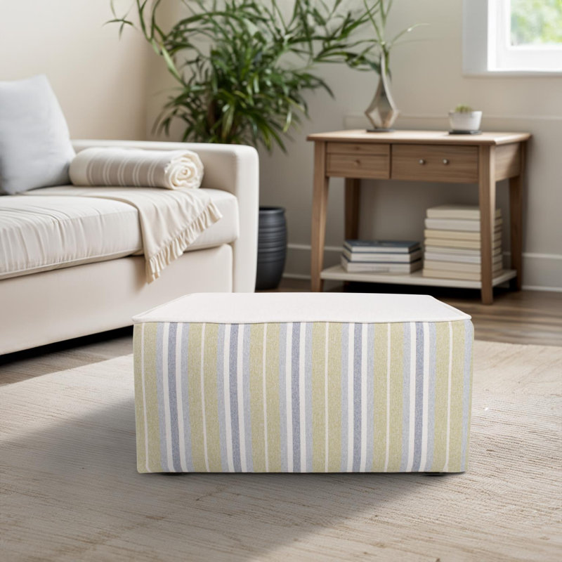 Indoor/Outdoor Universal Square Ottoman Dune, Moss
