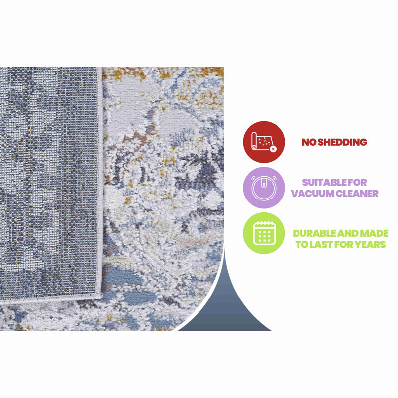 Collection Traditional Non-Shedding Living Room Bedroom Dining Home Office Stylish And Stain Resistant Area Rug
