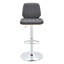 Tabouret de bar rotatif à hauteur ajustable avec siège en similicuir Roxby-1091514181-1091514180