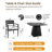Outdoor 5 Dining With 44" Rounded Square Sintered Stone Table, Stylish Armchairs And Fade- Cushions Patio Featuring Comfortable