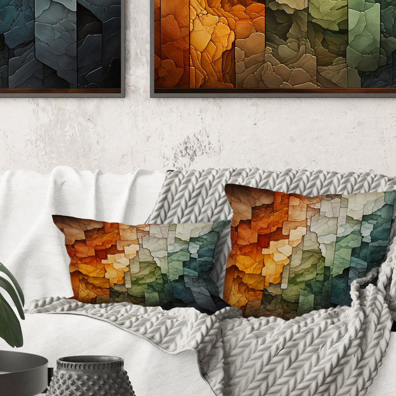 Coussin Hardedge Art Earthy Euphony IV - Hard Edge